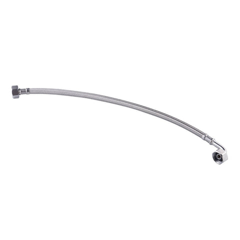 Kinetic 600mm Stainless Steel Flexible Braided Hose Bent Elbow Water Connector - Durable - Corrosion Resistant - SuperSaverAU - view 1