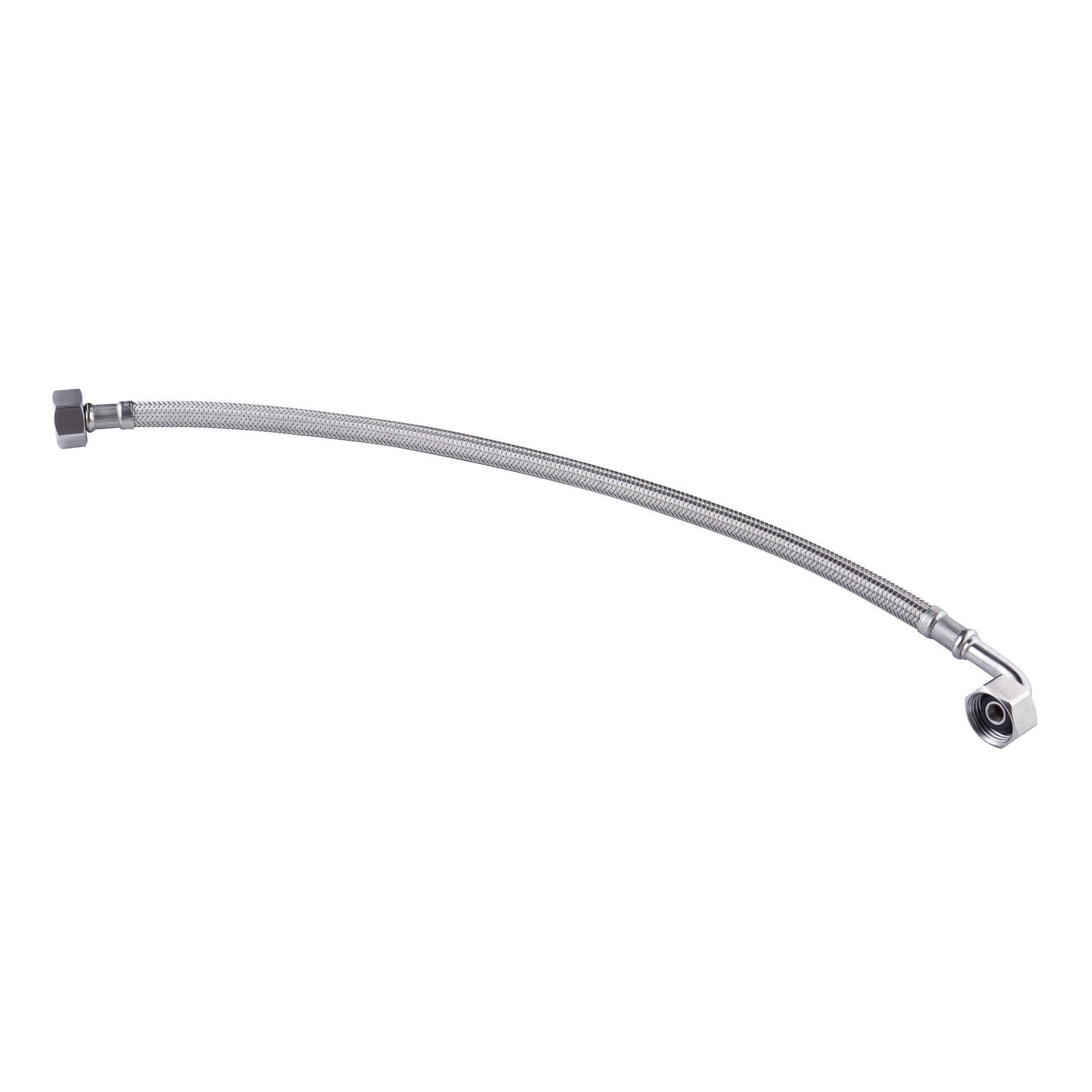 Kinetic 600mm Stainless Steel Flexible Braided Bent Elbow Water Connector 500kPa