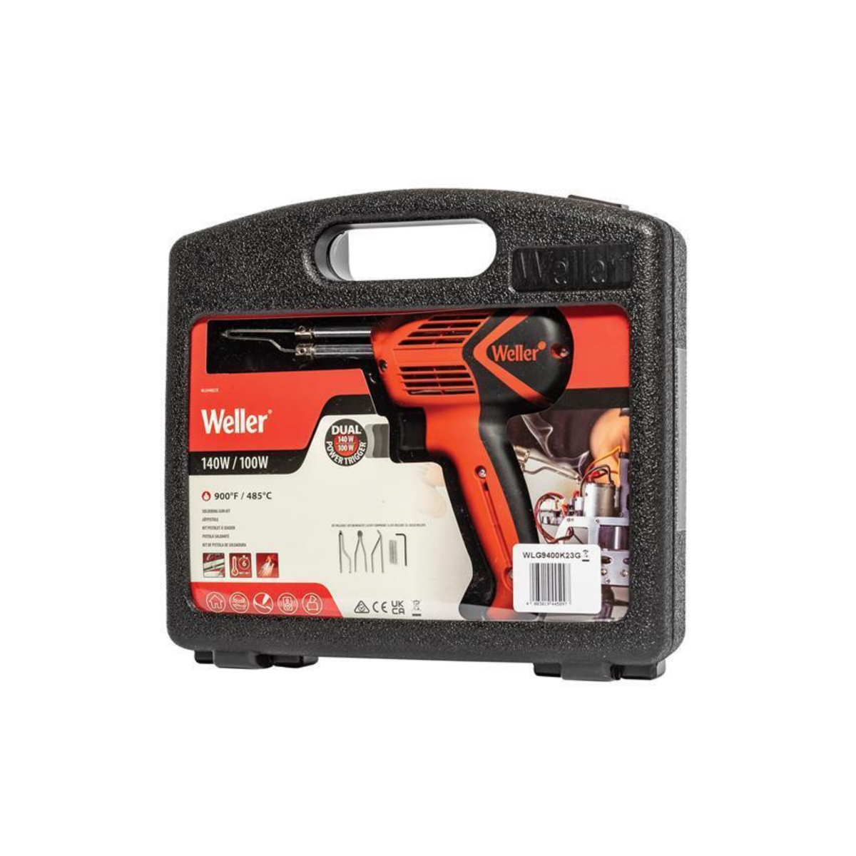 Weller 230V 140W/100W Soldering Gun Kit Interchangeable Tips