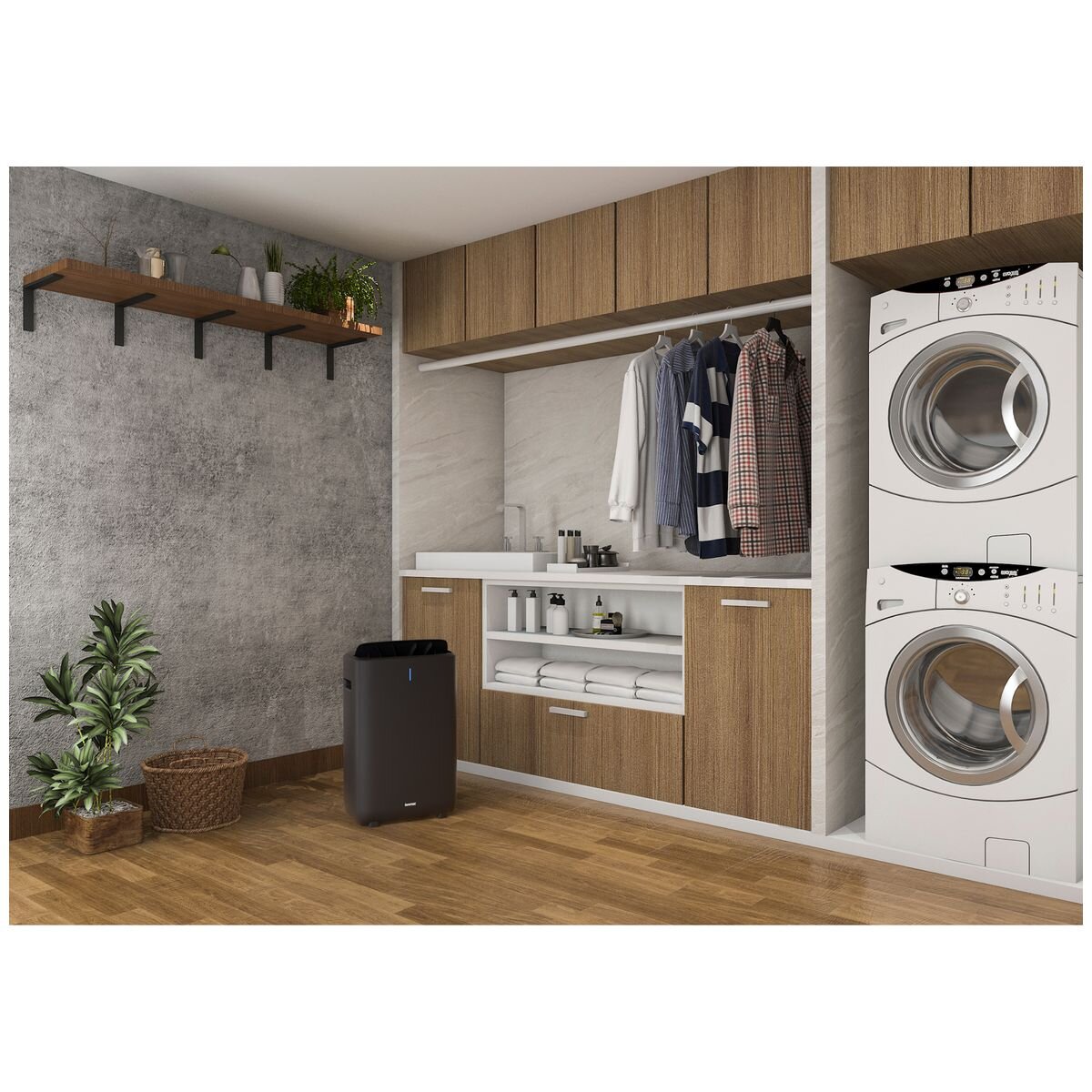 Ionmax Venta 8L Desiccant Dehumidifier & Air Purifier - H13 HEPA, Wi-Fi App Control, Black - ION615