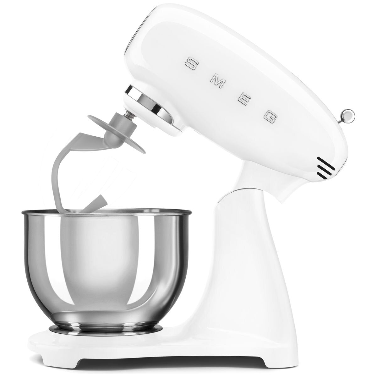 Smeg 50s retro style stand mixer 4.8L - White finish, 800W, 10 speeds, safety lock - SMF03WHAU