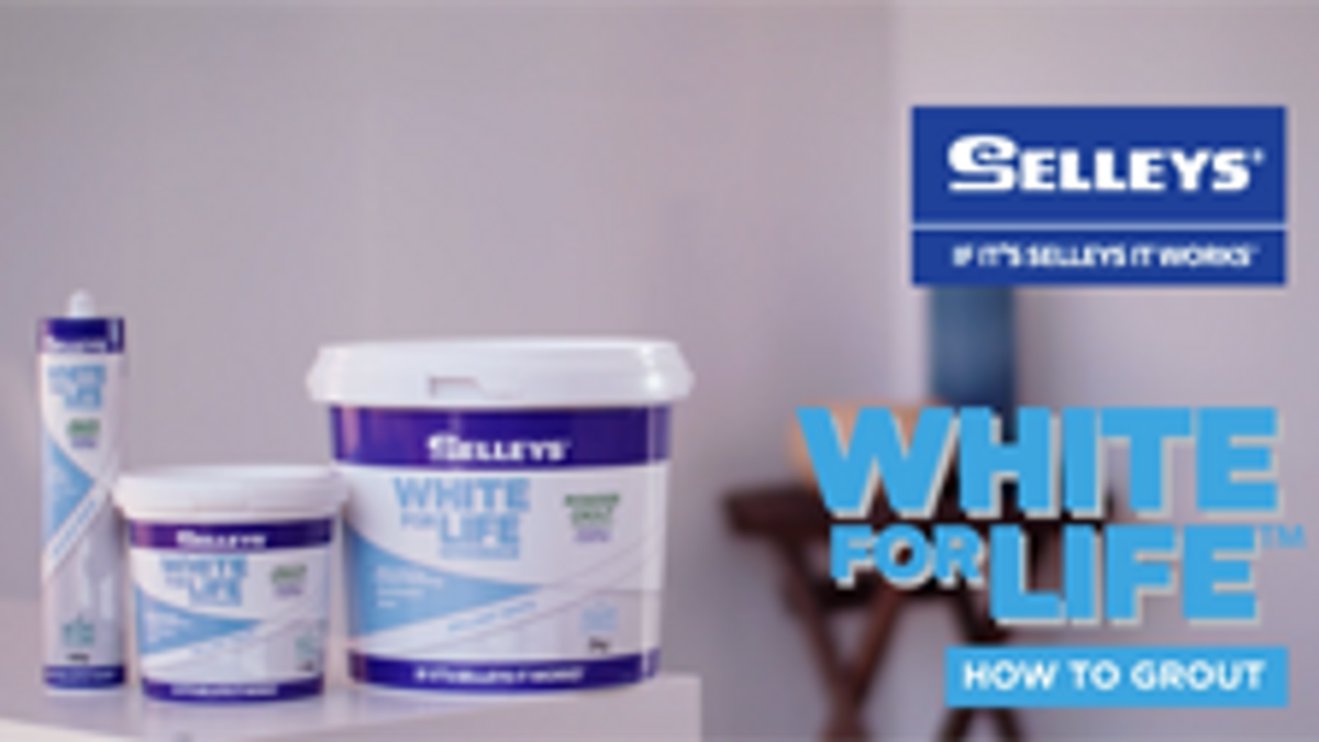 Selleys White For Life Ready To Use Grout 1.4kg Brilliant White Mould-Resistant