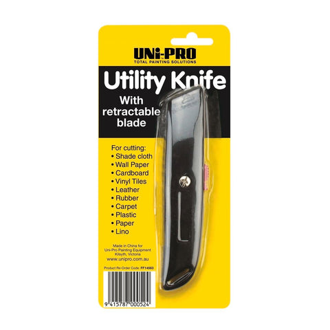 UNi-PRO Utility Trimming Knife - Super Sharp - 100mm Steel - Precision Cutting - SuperSaverAU - view 1