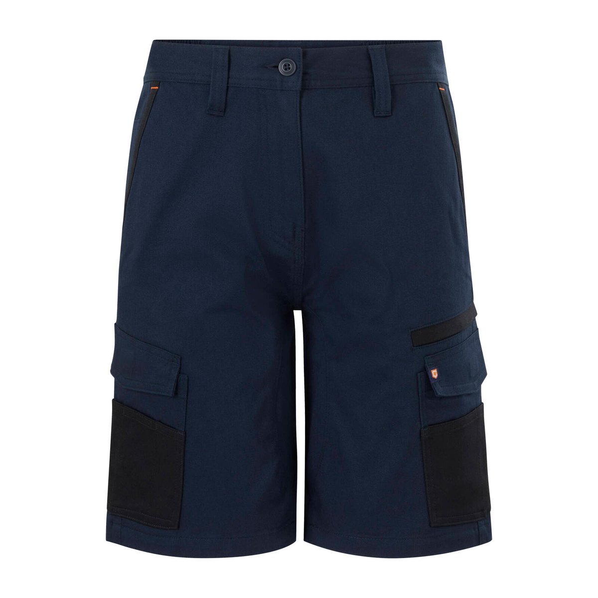 Citeco Women's Mid Shorts Navy Size 12 - Cotton Stretch Twill