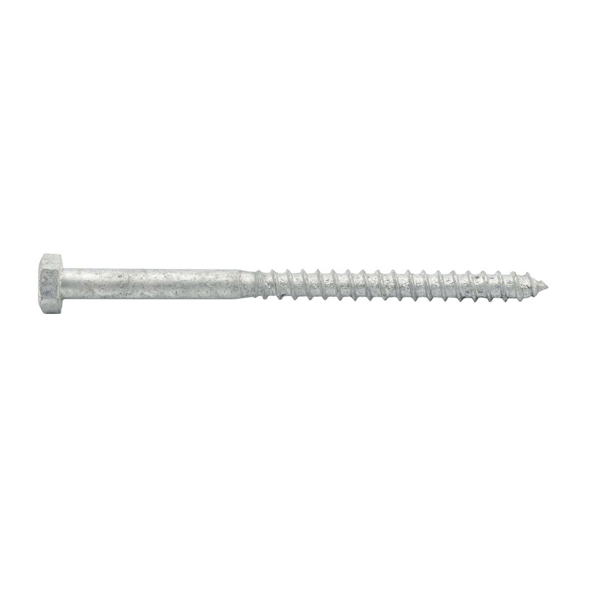 Zenith M8 x 120mm Hot Dipped Galvanised Hex Head Coach Screw - 4.6 Grade Steel