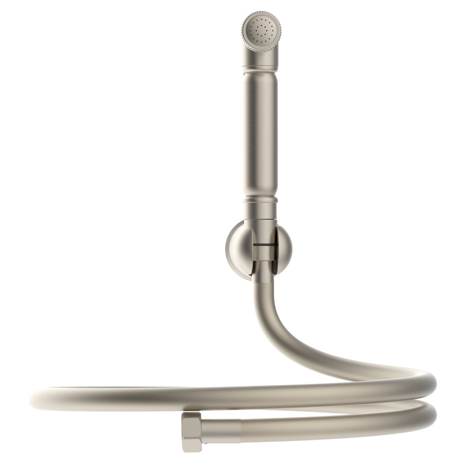 Evekare 1.2m Brushed Nickel Bidet Spray with Holder, Lead Free