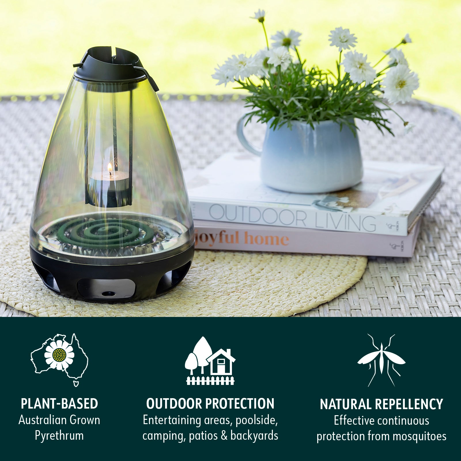 Bite Shield Mosquito Coil Diffuser Refills, 6 Coils & 6 Candles, Outdoor, BSH401