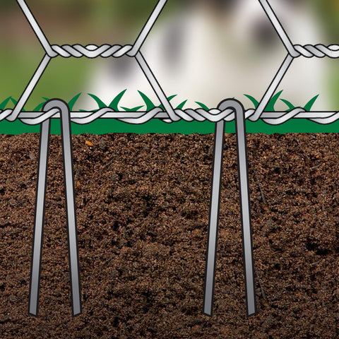 Jack Wire Mesh Fence Ground Anchors 20 Pack Galvanised