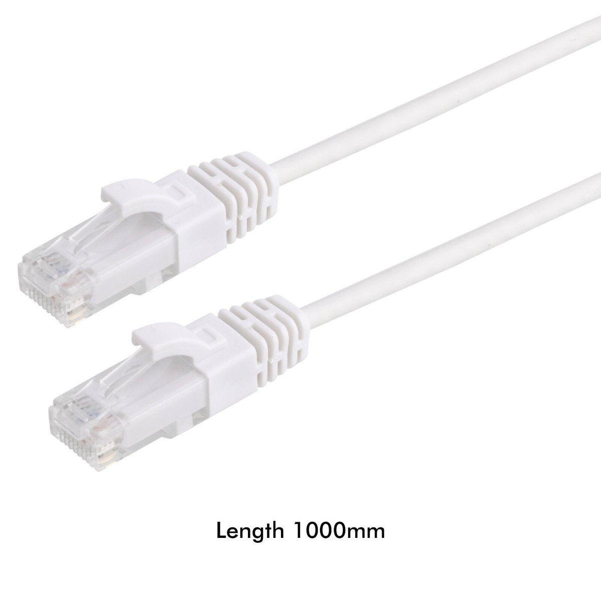 Antsig 1m Ultra Thin CAT6A RJ45 Ethernet Cable White APUT6A01