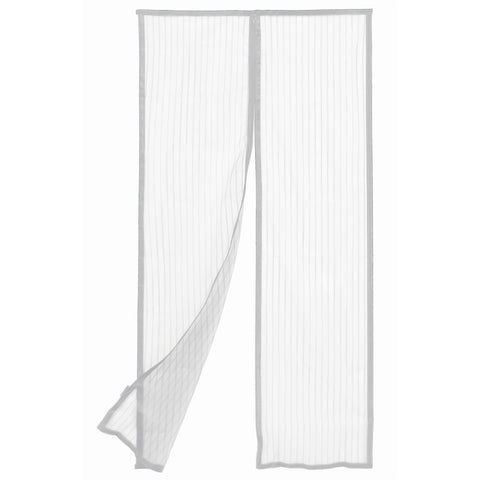 Pillar Products 90 x 200cm White Magnetic Flyscreen Door Curtain - Polyester