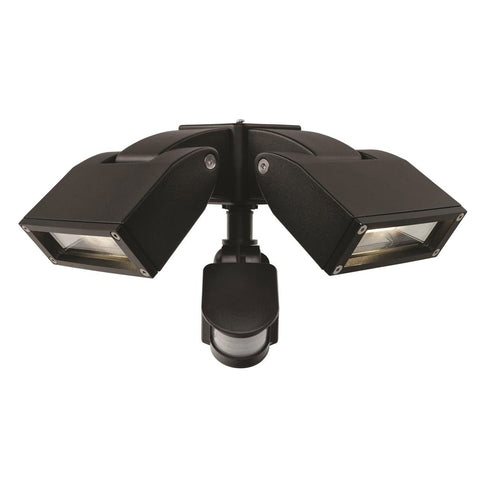 Brilliant 24W Black LED Nighthawk Sensor Flood Light - 400mm x 350mm - SuperSaverAU - view 1