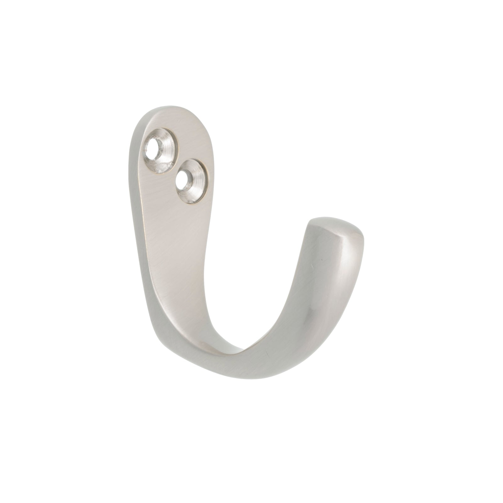 Zenith Solid Brass Single Robe Hook 40mm - Brushed Nickel
