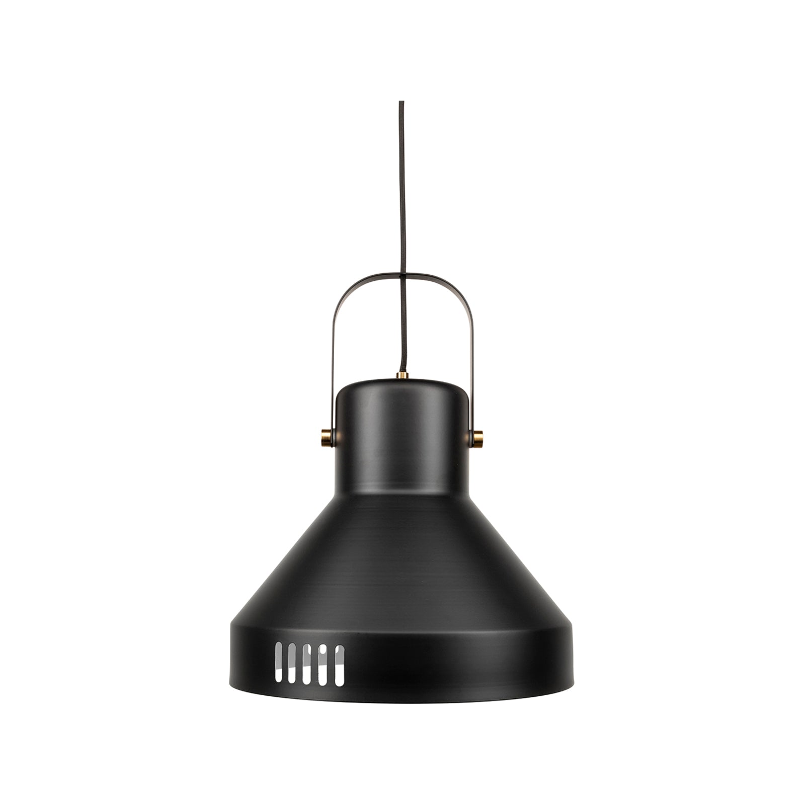 Brilliant Degraves 35cm Matte Black DIY Industrial Pendant Light 42W 21775/06