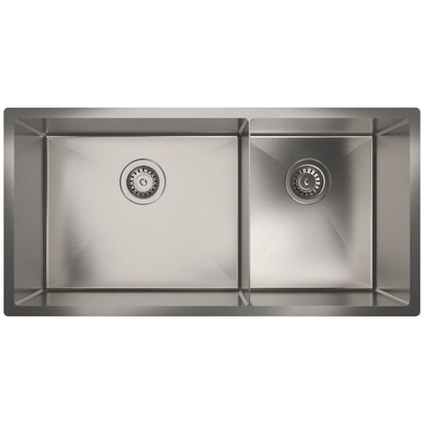 Alto Double Bowl Stainless Steel Sink - 50L and 34L Bowls - 304 18/10 Steel - ALTO5034