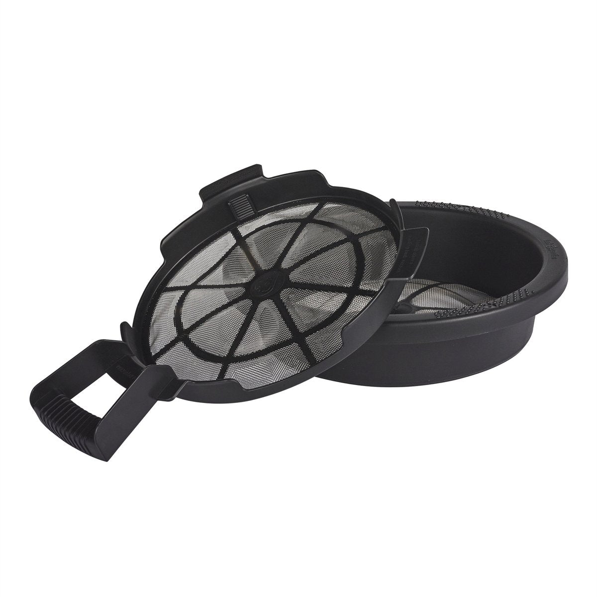 Rain Harvesting Maintenance Tray 300mm - Black Stainless Steel Screen Tank Guardian