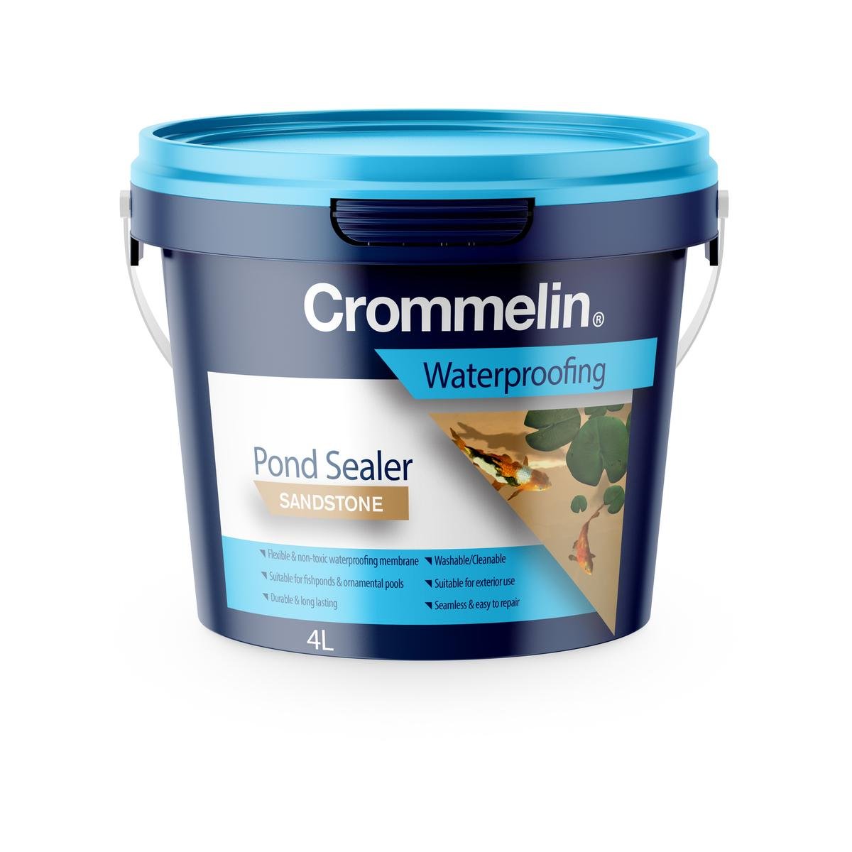 Crommelin Pond Sealer - 4L - Water Based Membrane - UV Stable - SuperSaverAU - view 1
