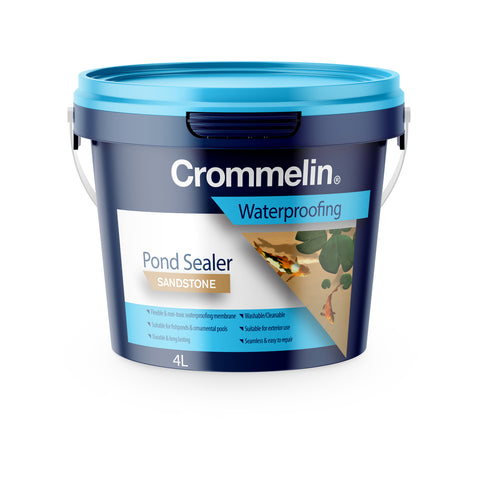 Crommelin 4L Sandstone Pond Sealer Water Based Membrane Fish & Plant Friendly
