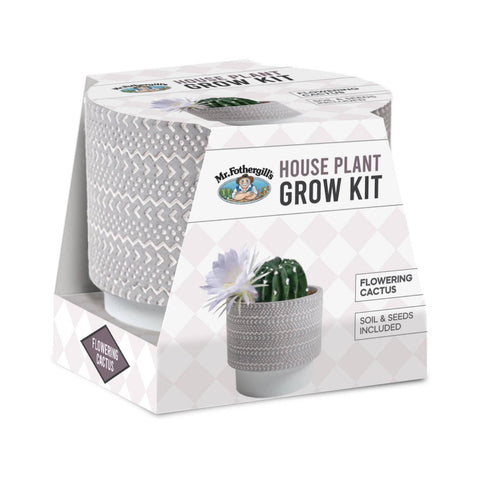 Mr Fothergill's Flowering Cactus Grow Kit - Echinopsis denudatum - 95mm x 100mm x 75mm - Indoor Gardening - SuperSaverAU - view 1