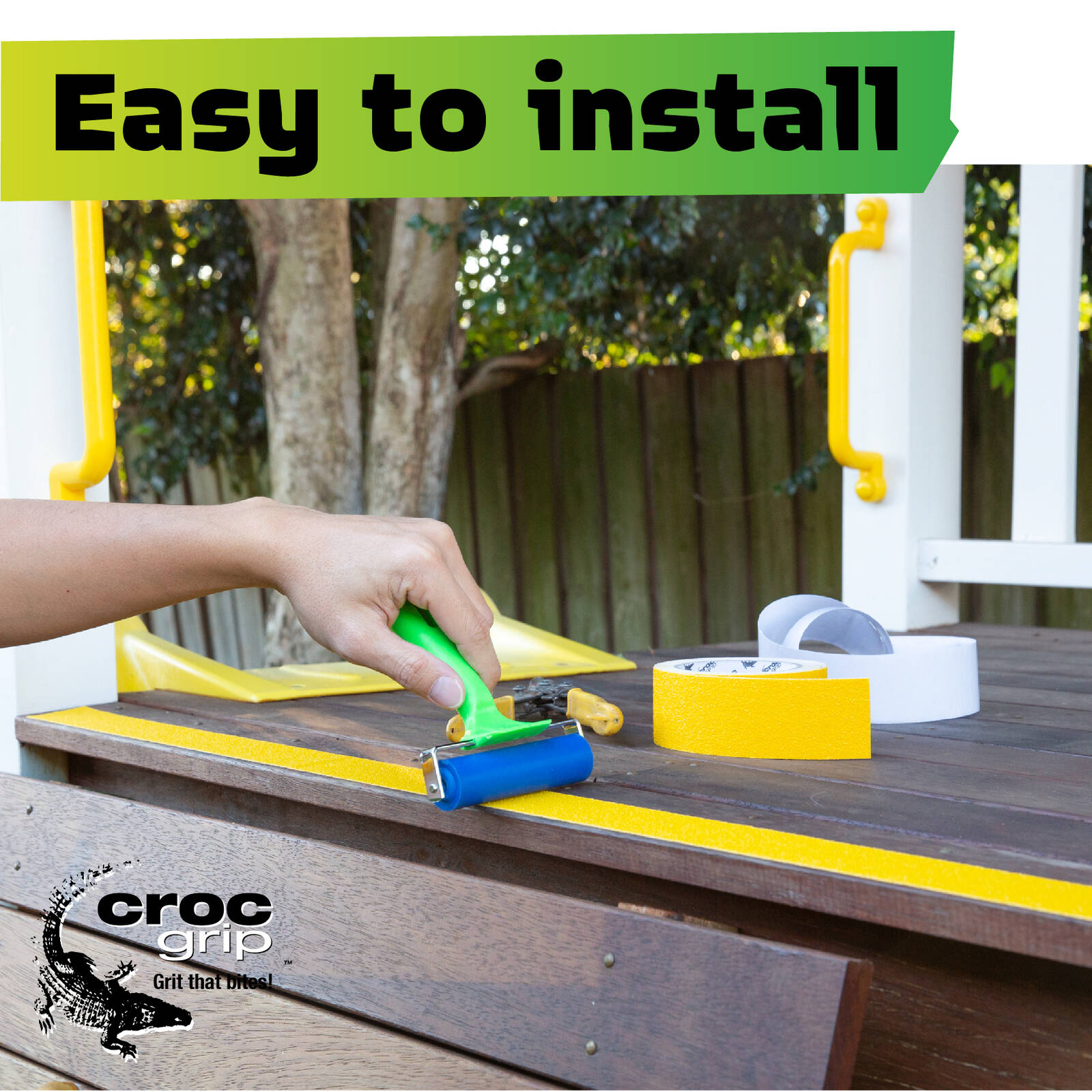Croc Grip 5m x 50mm Glow-In-The-Dark Anti-Slip Tape