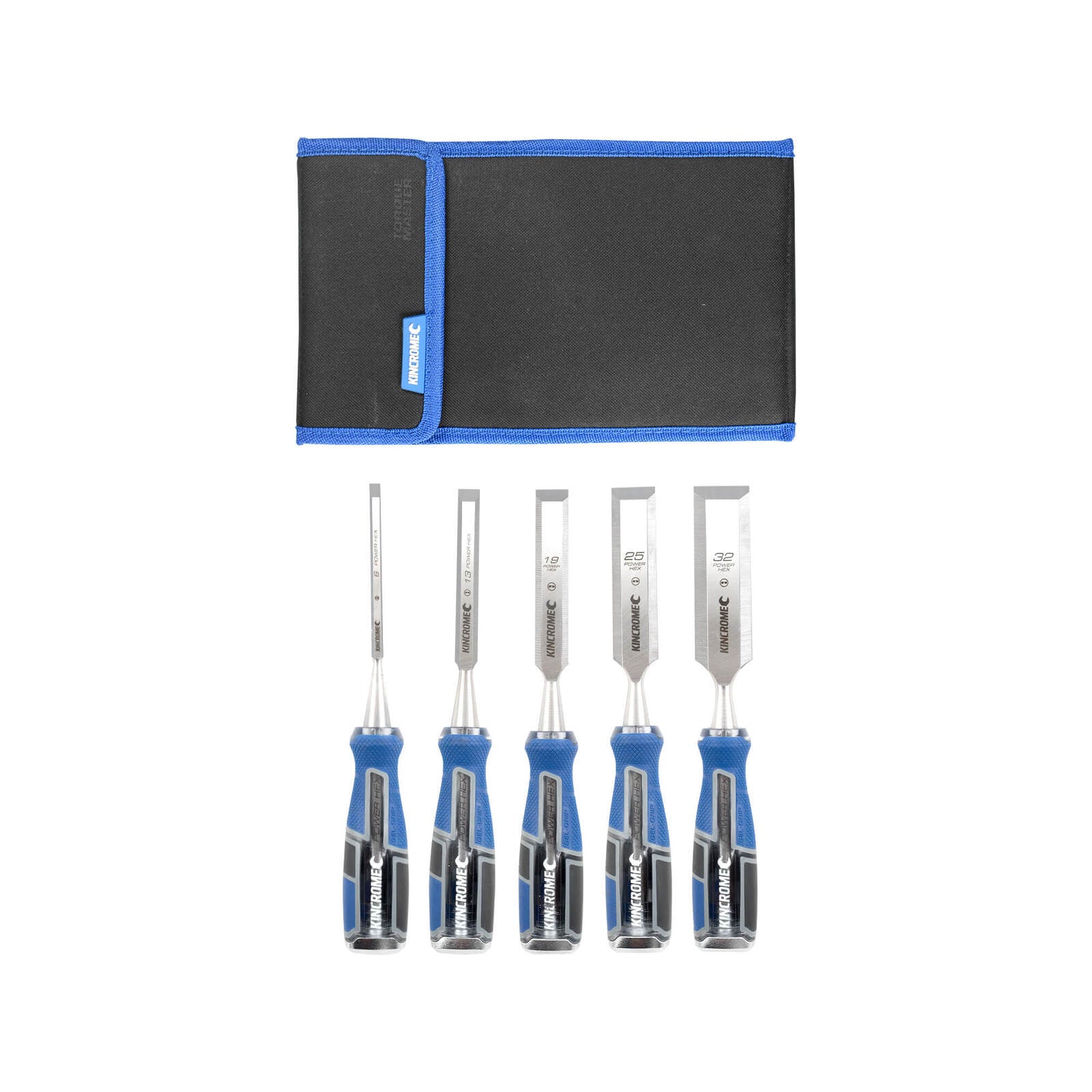 Kincrome 5 Piece 6-32mm Chrome Vanadium Steel Wood Chisel Set