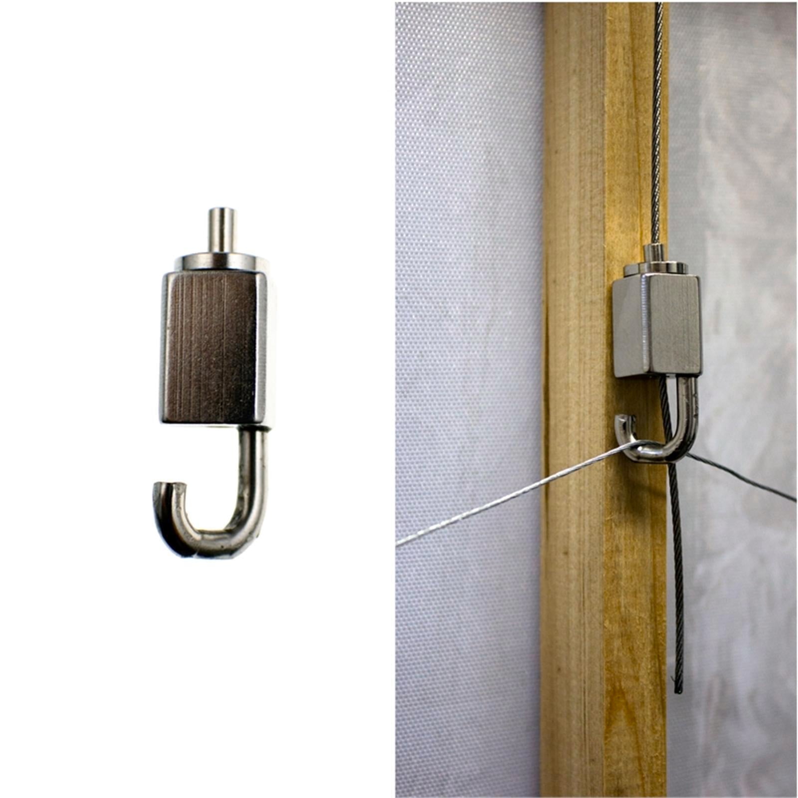 Gallery@Home Adjustable Floating Hook 2 Pack - Brass, Height-Adjustable