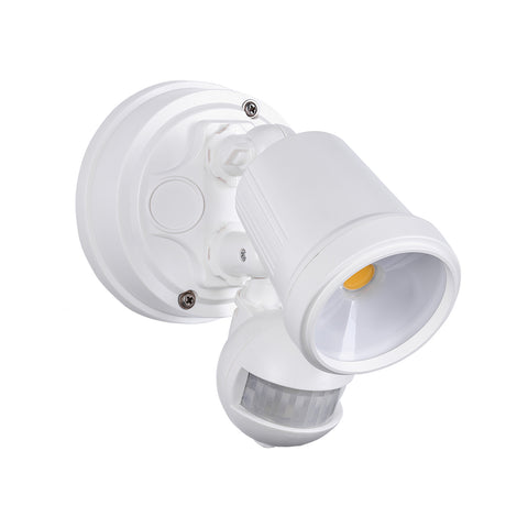 Brilliant Raptor III White Single LED Sensor Light 10W Motion Sensor Outdoor 22599/05