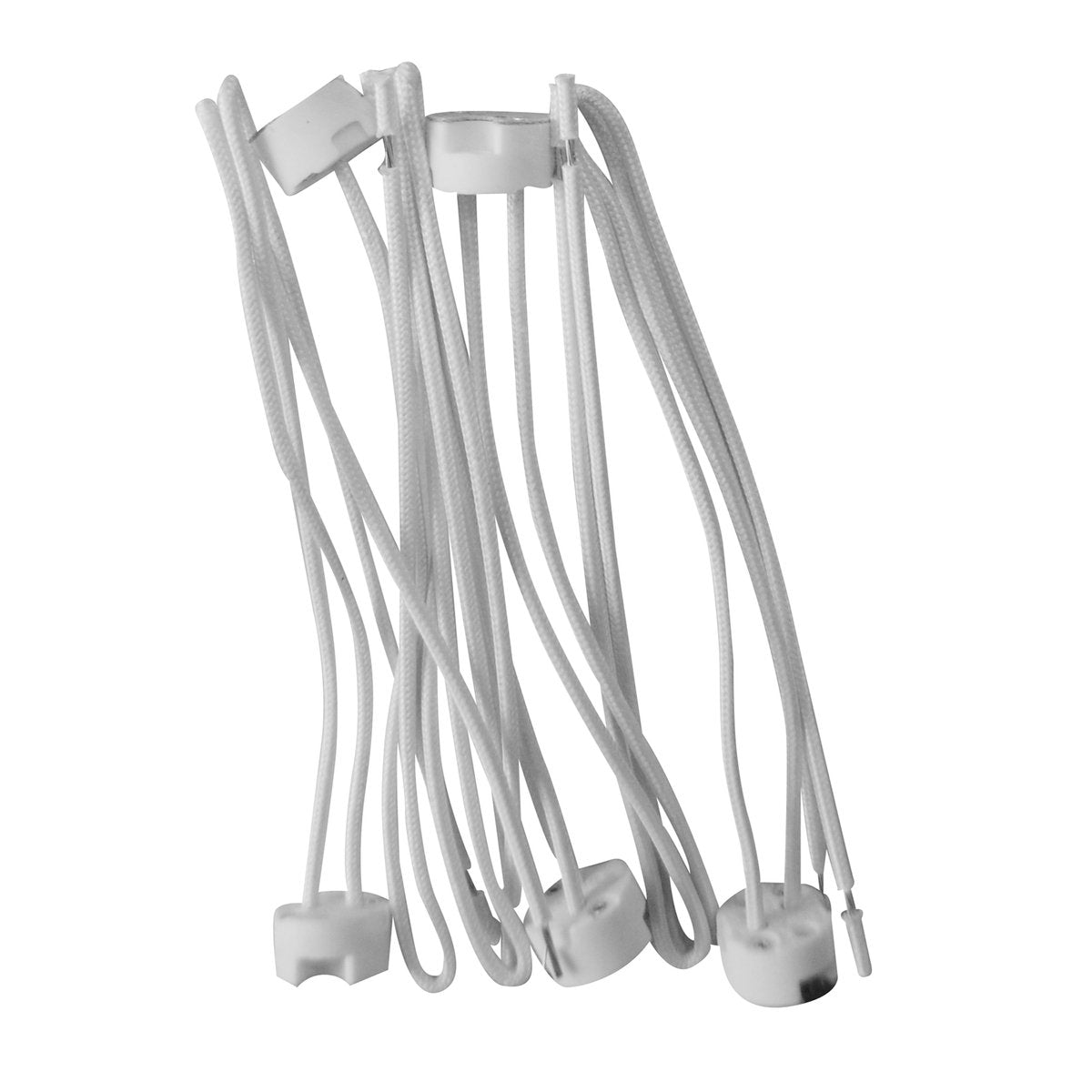 HPM MR16 Low Voltage White Round Push Socket - 5 Pack MAGX5P5P