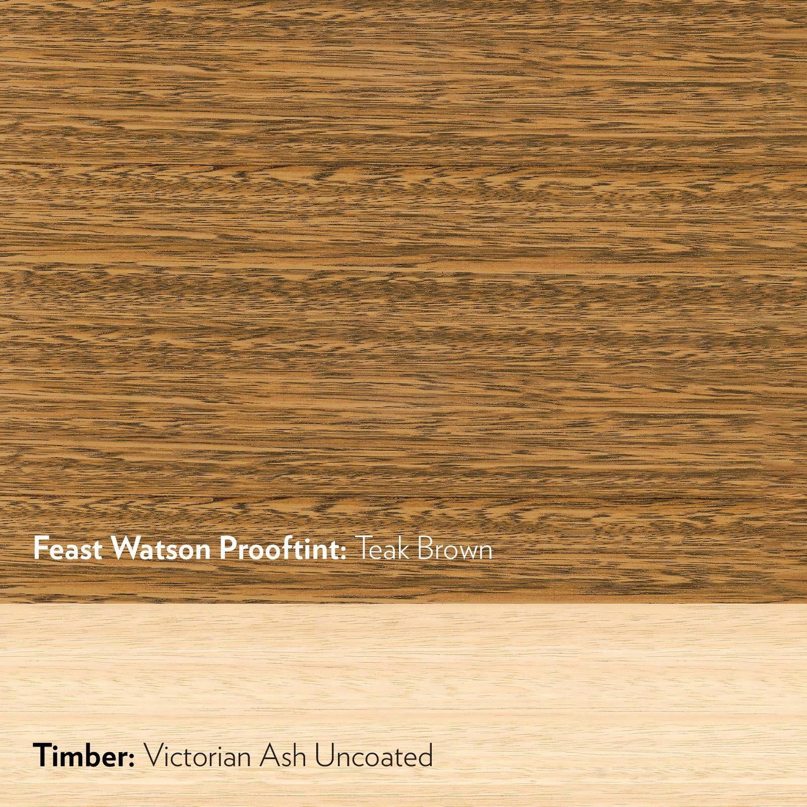 Feast Watson 250ml Teak Brown Prooftint Interior Timber Stain - Oil Based, Splatter Resistant