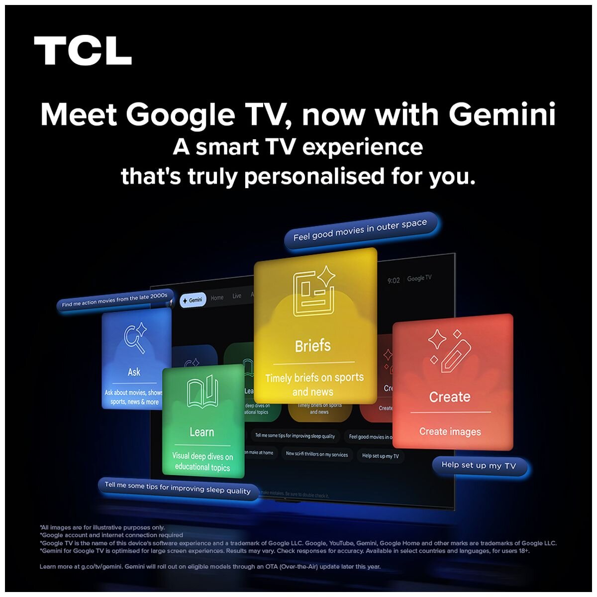 TCL C7L 75-Inch SQD Mini LED 4K UHD Google TV - 144Hz, Full Array Dimming, 5.0 Energy Rating - 75C7L