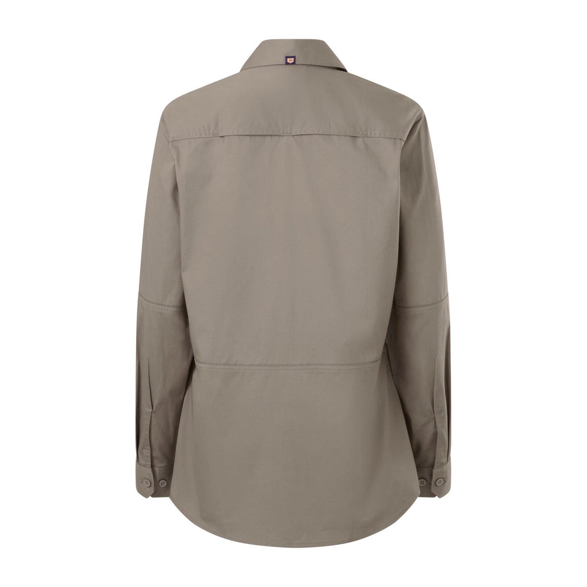 Citeco Women's Khaki Cotton Long Sleeve Shirt - Size 12