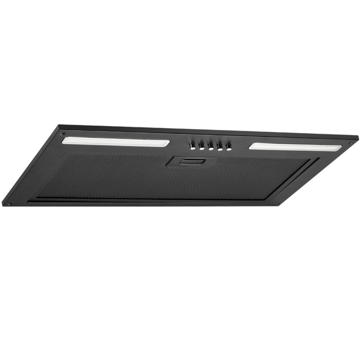 Schweigen Matte Black Undermount Rangehood - 1080m³/h - On-Board Motor - Two Mesh Filters - NAUM-6B