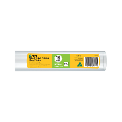 Pope Clear Vinyl Tubing - 19mm x 90cm - Lightweight - Flexible - Abrasion Resistant - SuperSaverAU - view 1