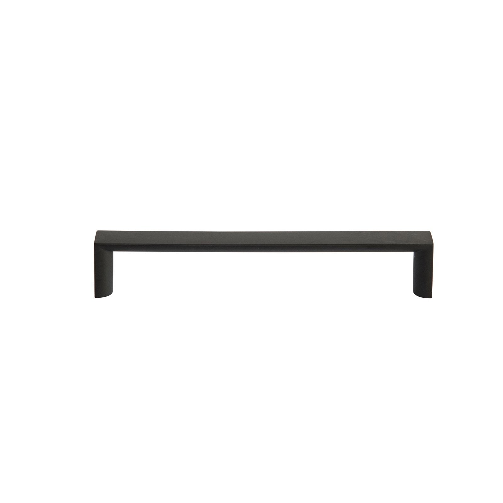 Taskmaster 128mm Matte Black 1/2 Round Steel Cabinet Handle