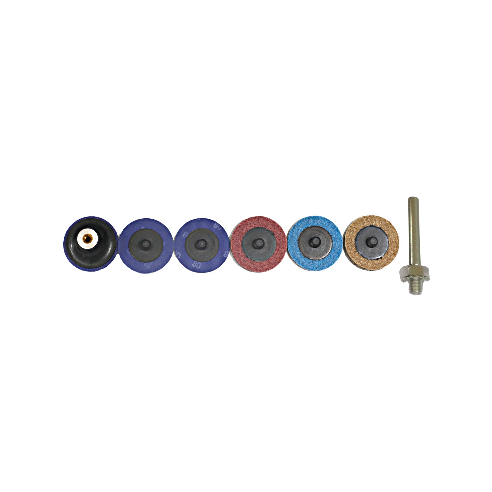 Craftright 8 Piece Surface Preparation Discs, 50mm, Abrasive and Conditioning Pads with Holder