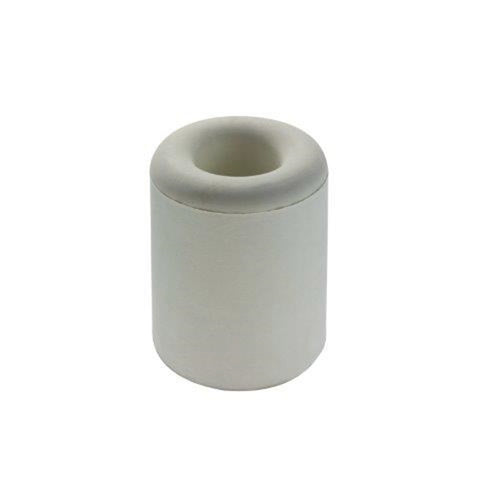 Adoored 50mm White Round Rubber Door Stop - Interior & Exterior, Weather Resistant