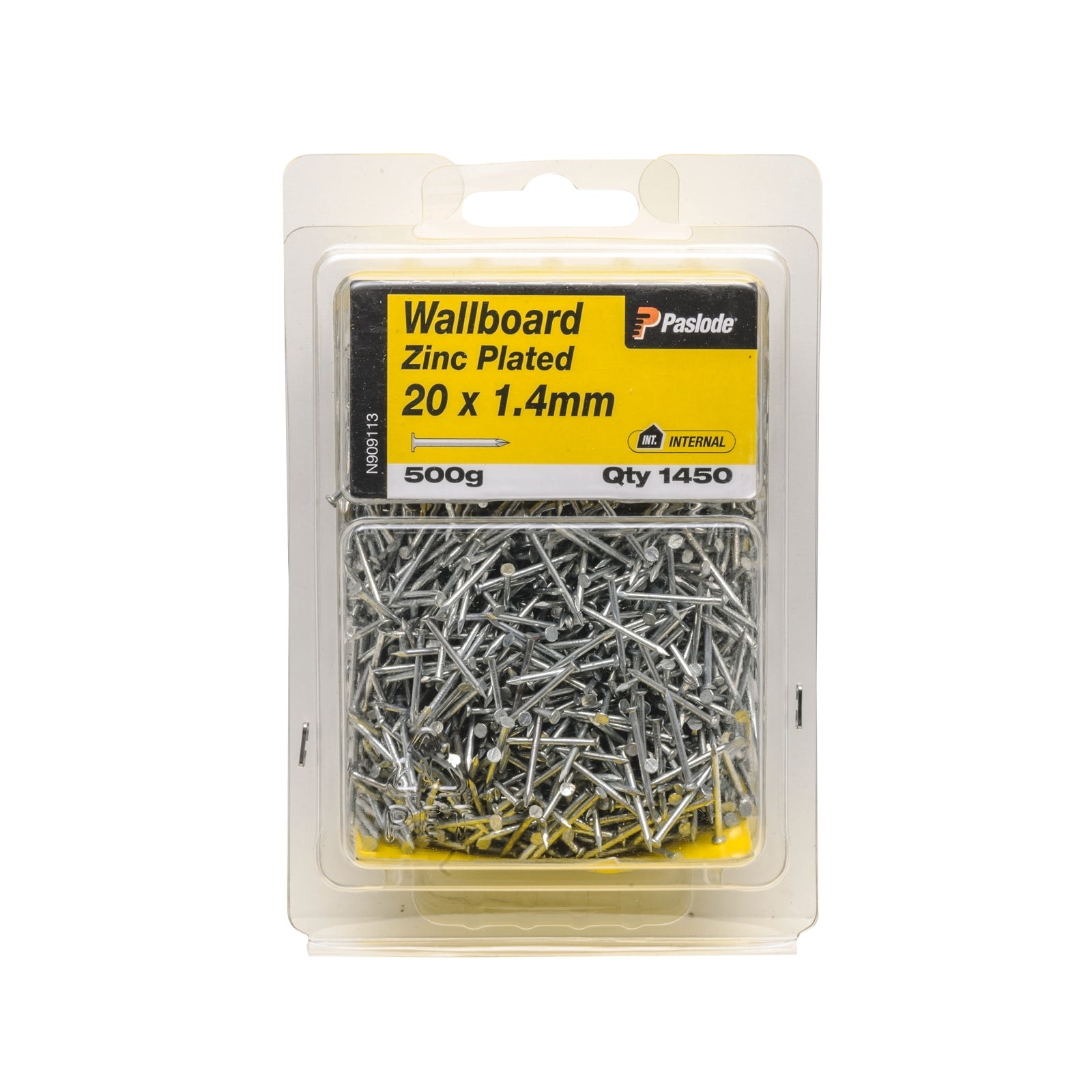 Paslode Wallboard Nails 20 x 1.4mm Zinc Plated 500g 1450 Pack