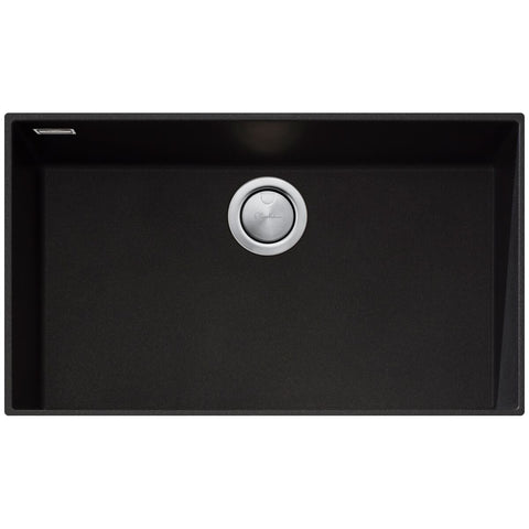 Oliveri Mega Bowl Undermount Granite Composite Sink - Black, Heat Resistant - ST-BL1590UOF
