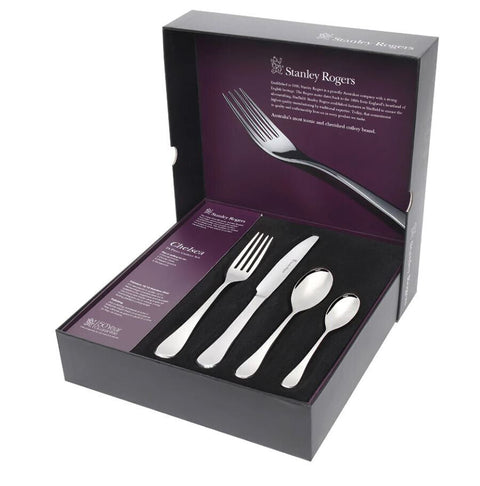 Stanley Rogers Chelsea 24 piece cutlery set - mirror finish, casual setting for six - 50465