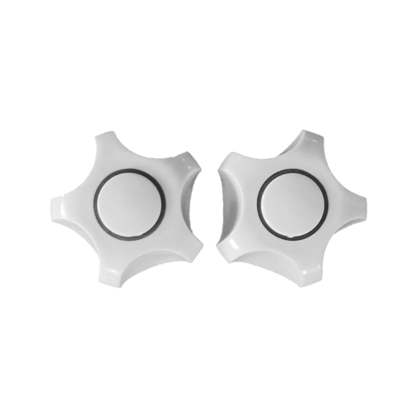 Shaw & Mason White Universal Multi Fit Tap Handles - Pair
