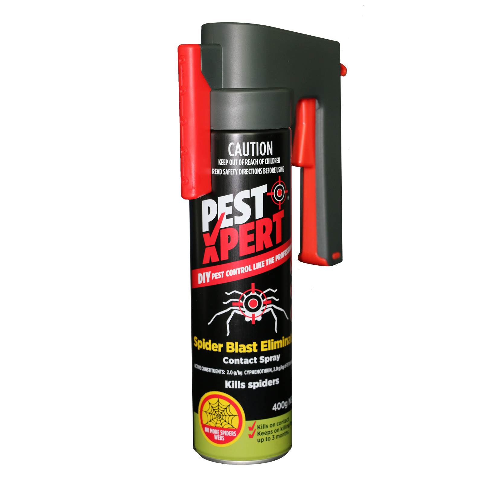 PestXpert Spider Blast Eliminator Spray 400g - Indoor/Outdoor Aerosol for Spiders and Crawling Pests