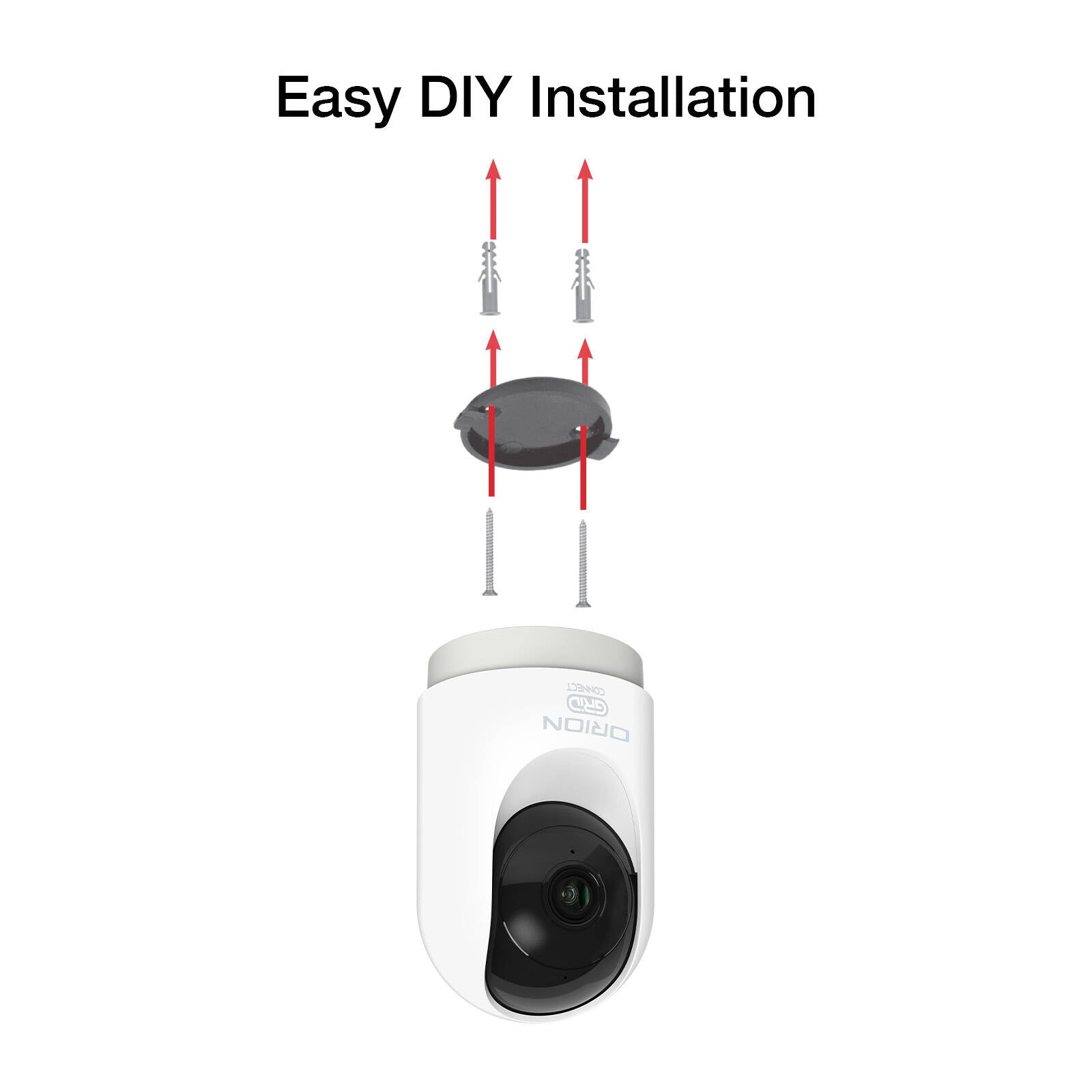Orion Grid Connect Smart Wi-Fi Indoor Pan & Tilt 2K-Pro Security Camera SC012HA