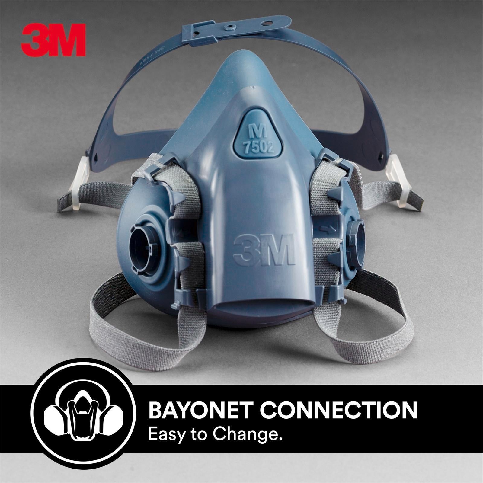 3M Professional Painters Reusable Respirator, Cool Flow Valve, Silicone Facepiece, Adjustable