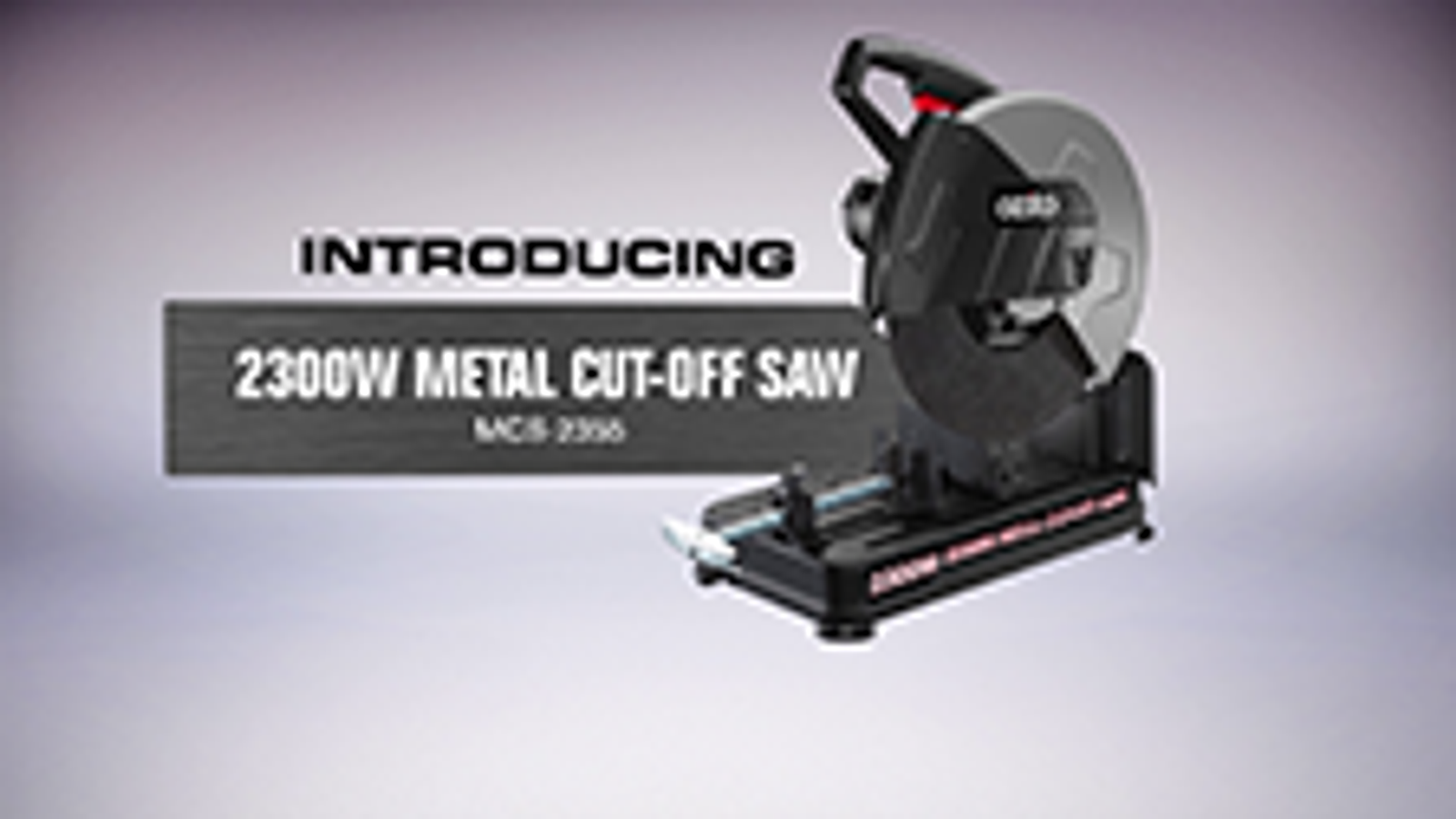 Ozito 2300W 356mm Metal Cut Off Saw MCS-2355, 14 Inch, 4400 RPM, 140mm Max Cut, Quick Release Vice
