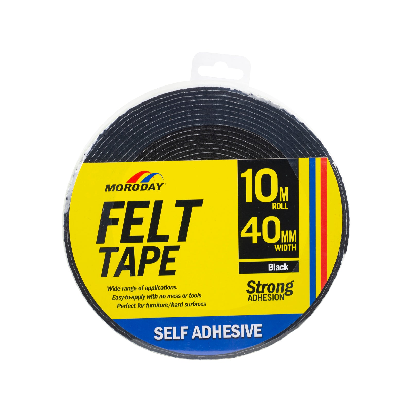 Moroday 40mm x 10m Felt Scratch Saver Self Adhesive Tape