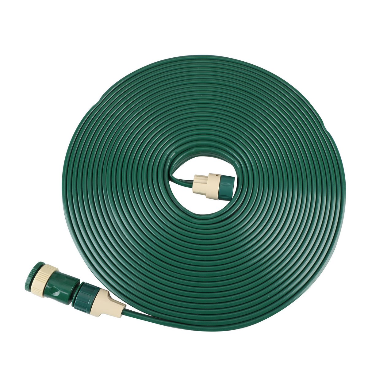 Garden Basics 15m Flat Soaker Hose - UV Stabilised PVC - Green - Efficient Irrigation - SuperSaverAU - view 1