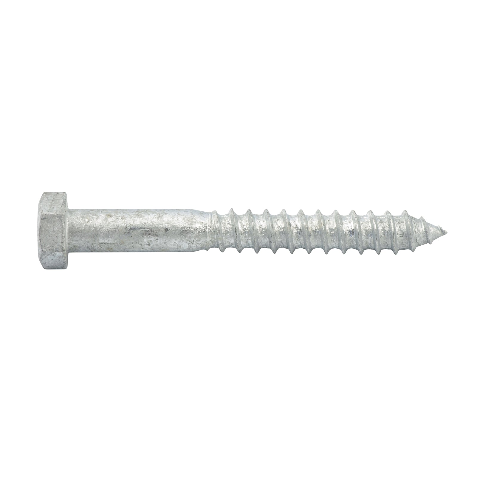 Zenith M12 x 100mm Hot Dip Galvanised Hex Head Coach Screws - 4.6 Grade Steel, 12 Pack