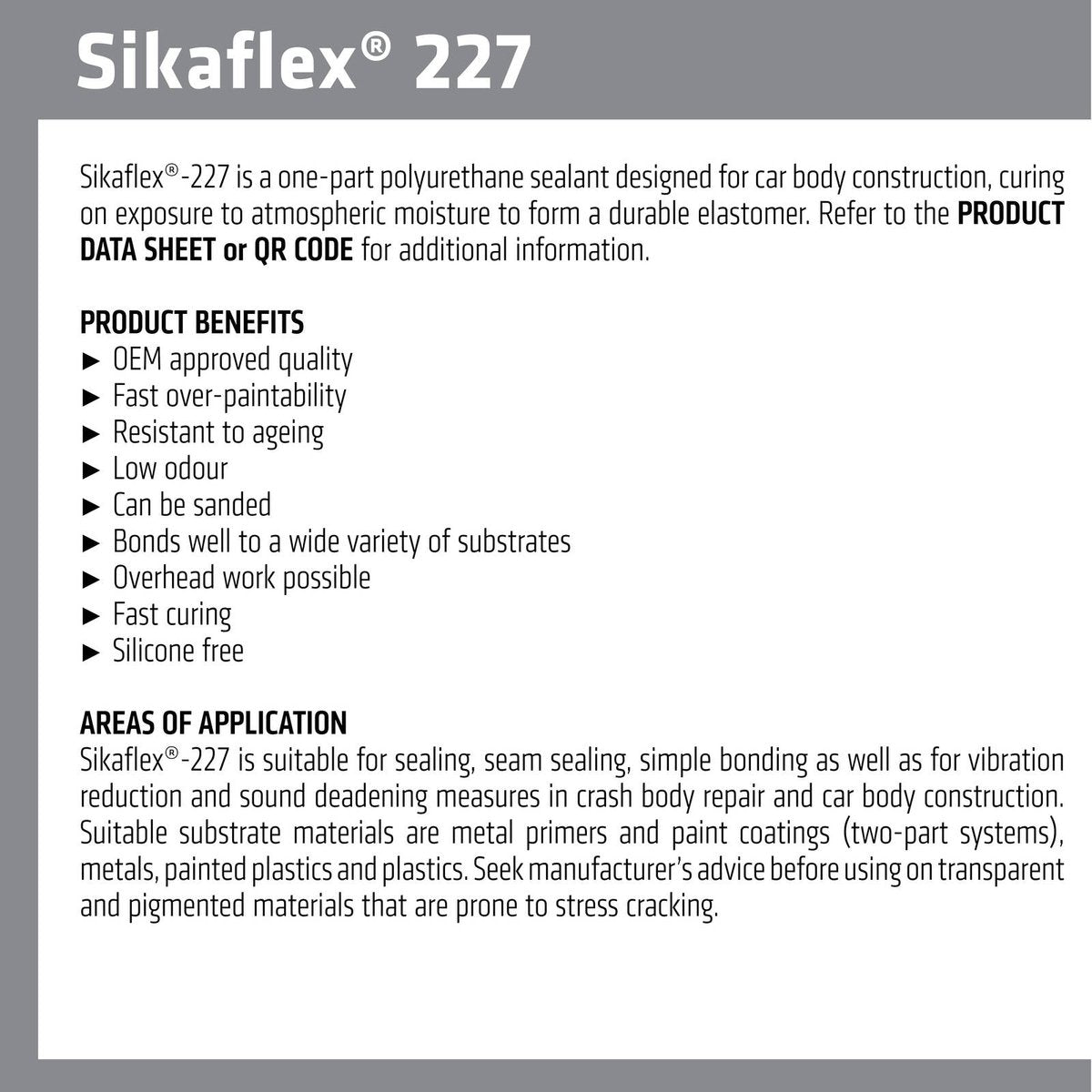 Sika Sikaflex 227 Sealant 310ml Black Polyurethane Durable Bonding - SuperSaverAU - view 3