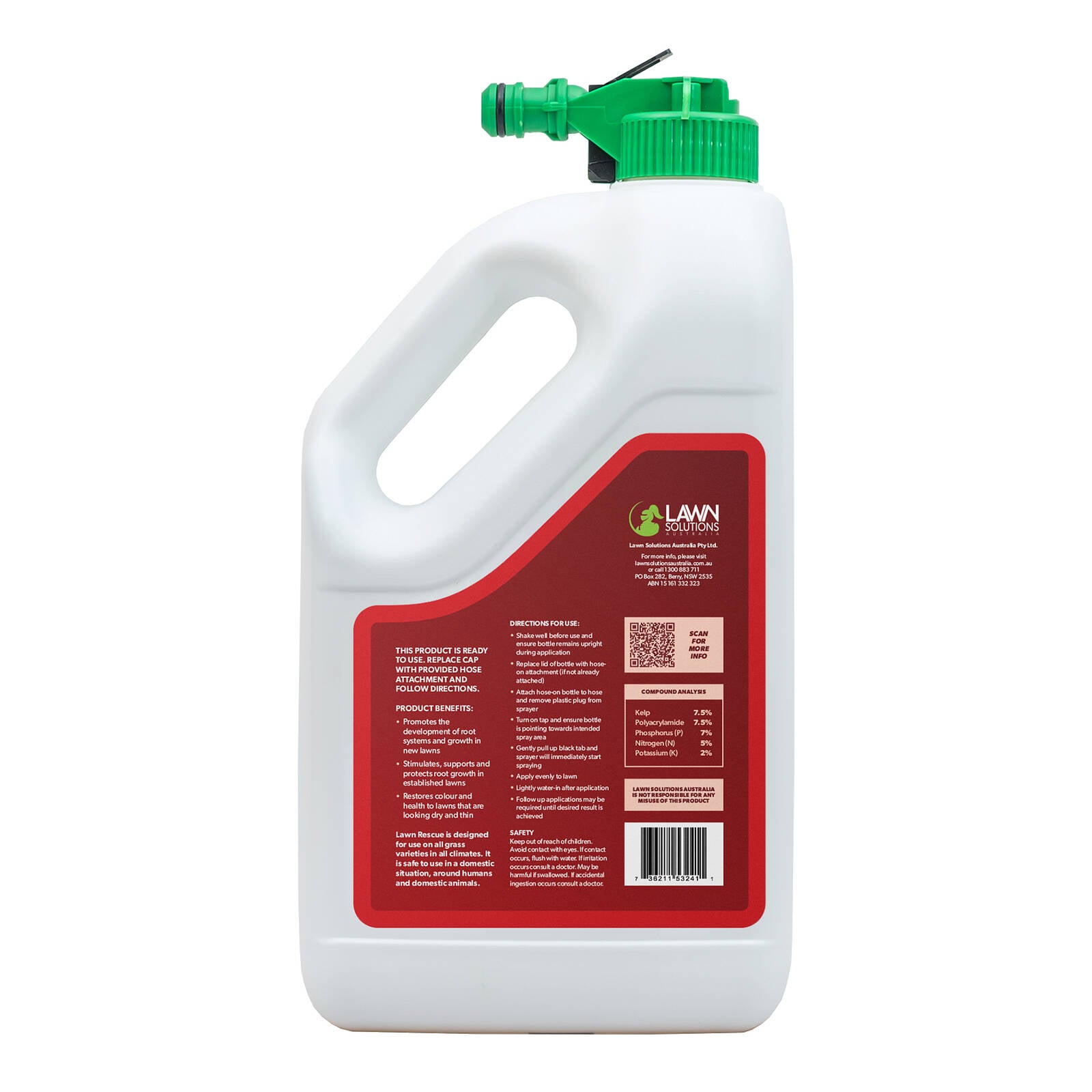 Lawn Solutions Australia RTU Lawn Rescue Liquid 2L