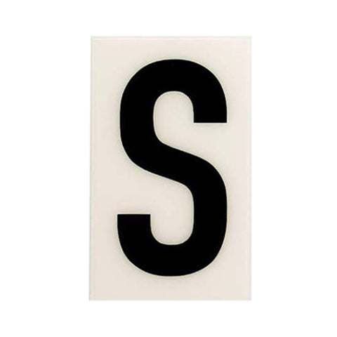 Sandleford 85mm White Self Adhesive House Letter S Polycarbonate Weather Resistant