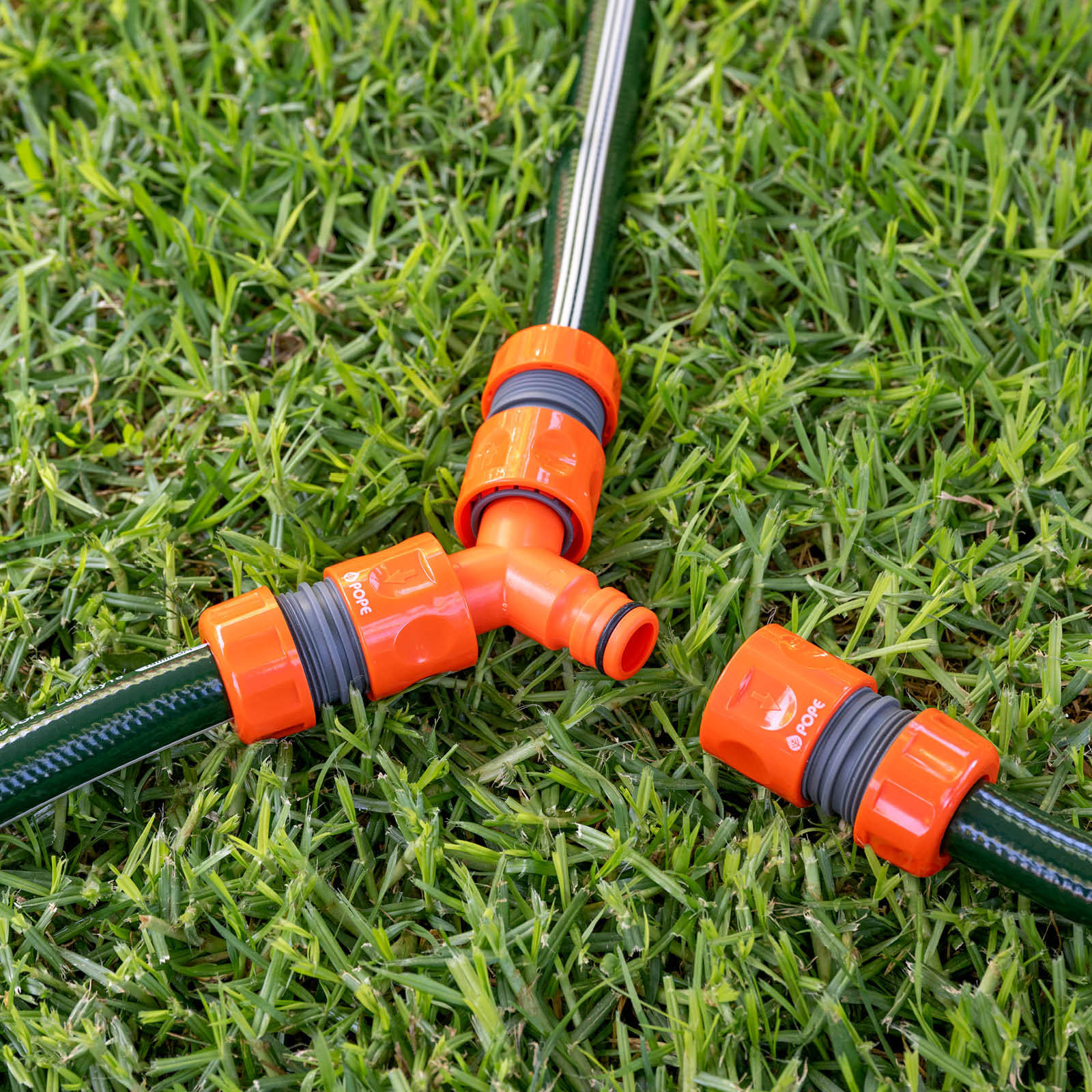 Pope 18mm 3-Way Hose Coupler, Garden Hose Connector